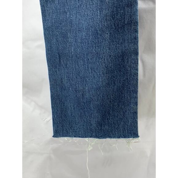 LEVI'S Women's Dark Blue Denim 534 04 Vintage Distressed Slim-Leg Jeans SZ 27X34 - Picture 8 of 10